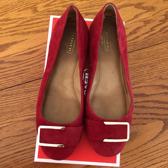 Coach Suede Ballet Flats - Picture 1 of 3